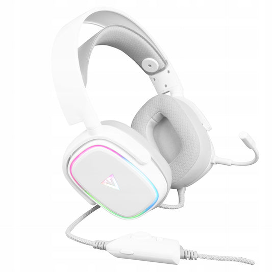 žaidimų ausinės su mikrofonu MODECOM VOLCANO PROMETHEUS USB LED RGB