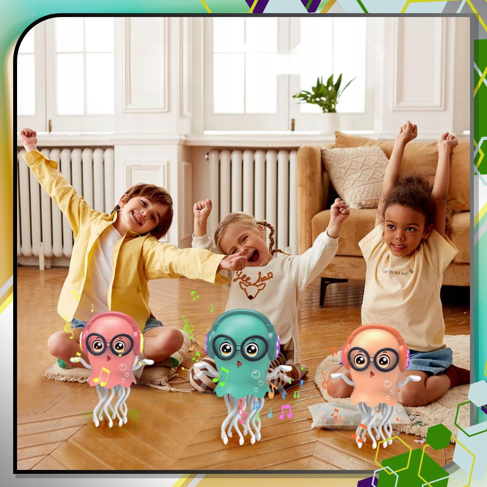 ŠOKANTI INTERAKTYVI ŽAISLINĖ AŠTUONKOJĖ vaikams, šviečianti, virusinė (squid VIRAL)