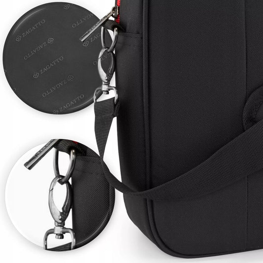 Nešiojamojo kompiuterio krepšys 15,6 lengvas didelis krepšys darbui moterims vyrams juodas ZAGATTO