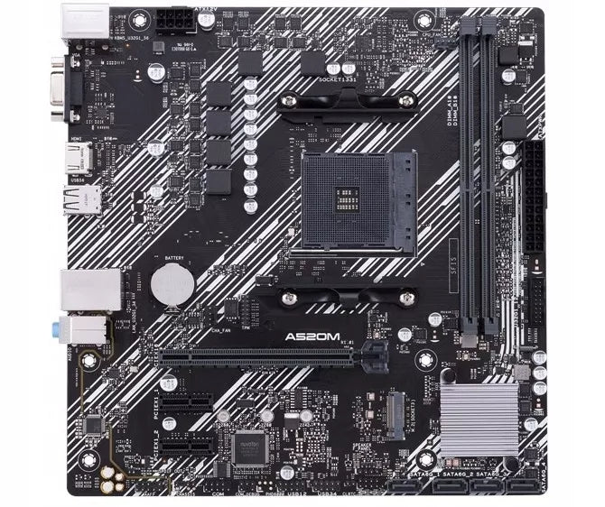 Baltas žaidimų kompiuteris – Ryzen 5, RTX 3050, 16 GB RAM, 1 TB SSD, Wi-Fi, Windows 11