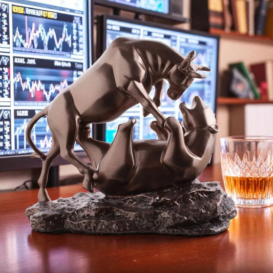 Walka Rynkowa skulptūra "Jaučio prieš mešką" 57Special Replicas BULL-01