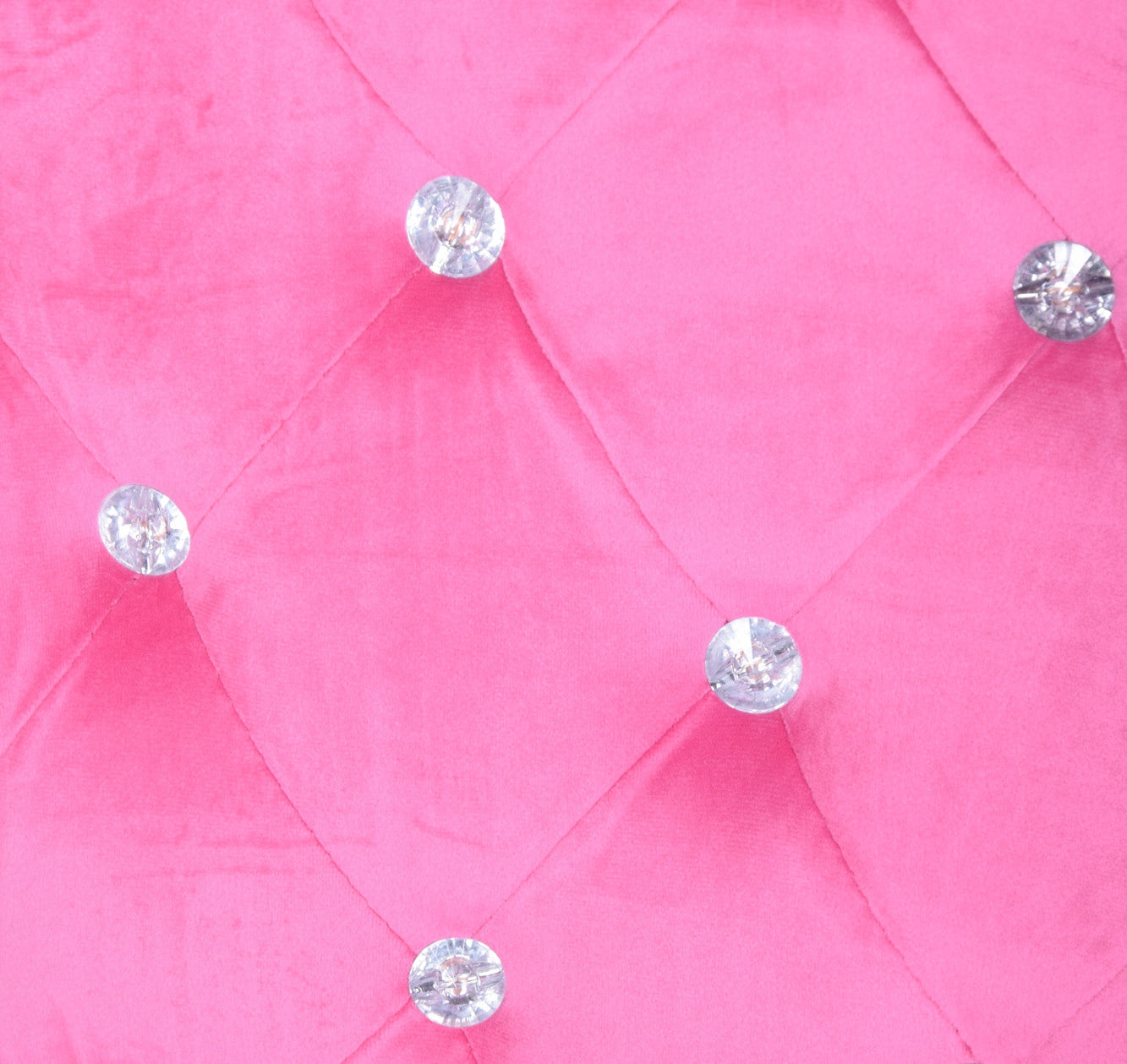 Rožinis veliūrinis biuro fotelis su kristalais GIOSEDIO