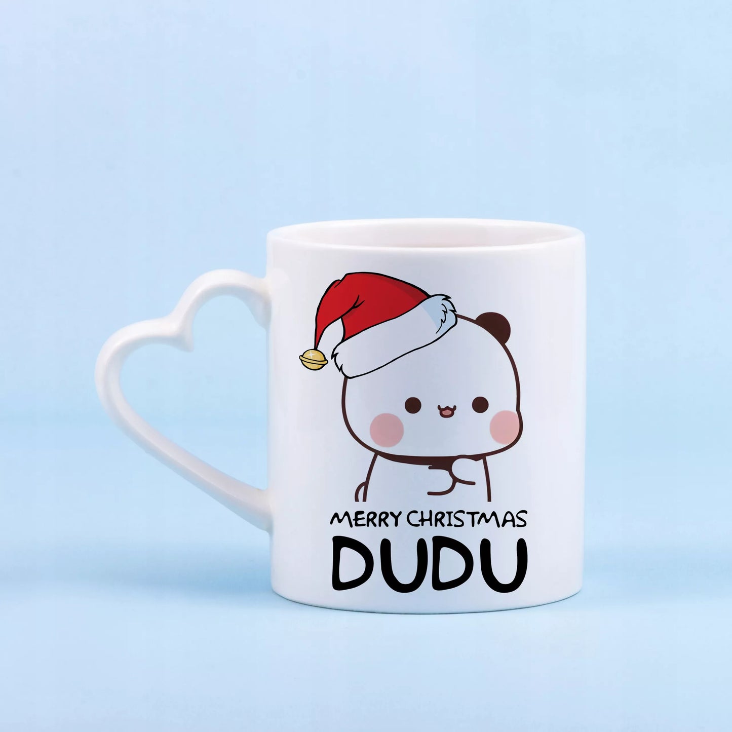 Rinkinys 2 baltų puodelių Bubu ir Dudu