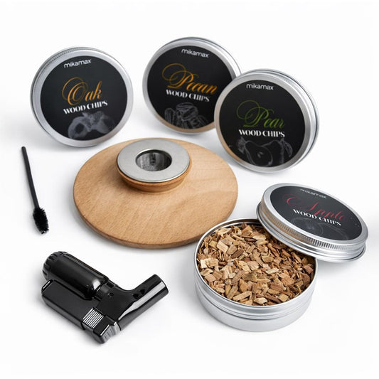 ZESTAW DO WĘDZENIA WHISKY SMOKER + DREWIENKA - PREZENT DLA CHŁOPAKA FACETA