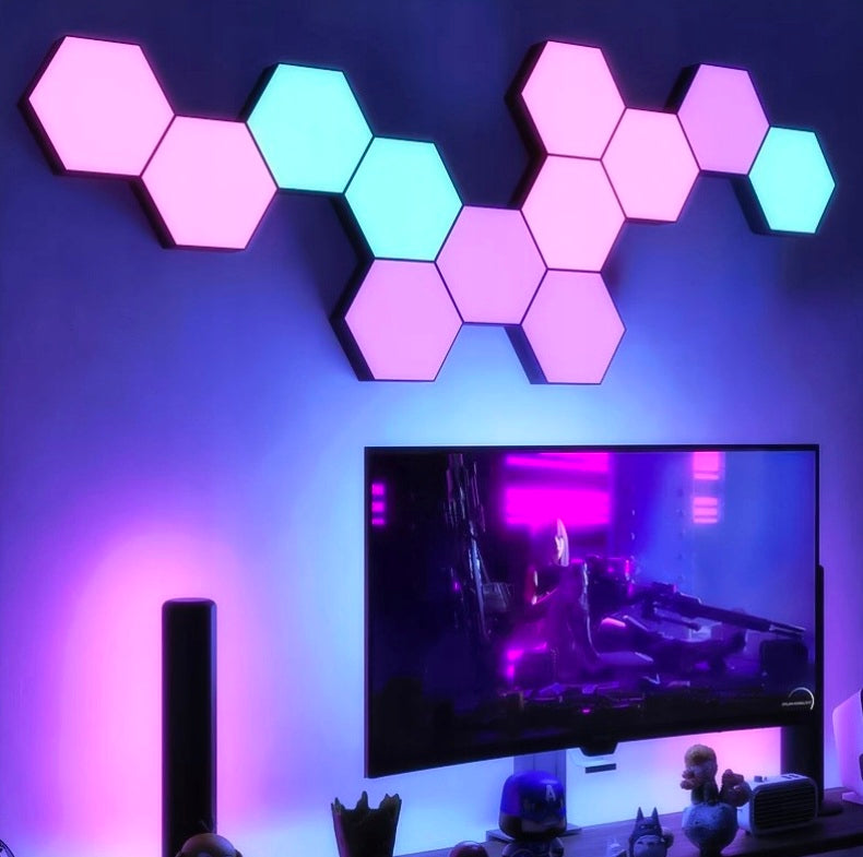 Žaidimų apšvietimas „HexaGlow RGB“ (12 vnt.)