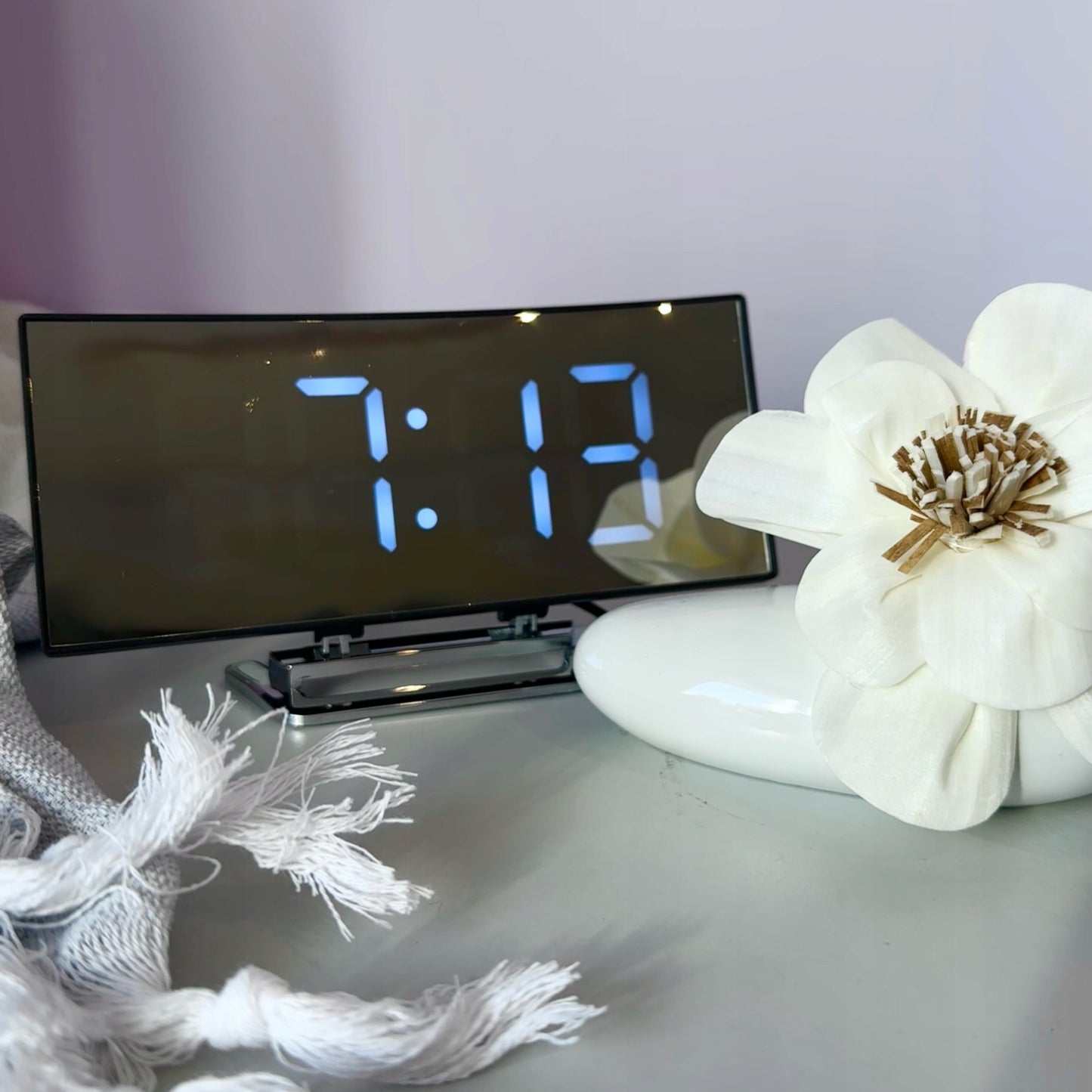 Elektroninis skaitmeninis LED laikrodis, elektroninis žadintuvas su termometru