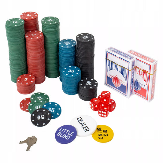 Pokerio rinkinys 300 žetonų su lagaminu