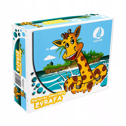 Pripučiama žirafos formos XXL plaukimo čiužinys