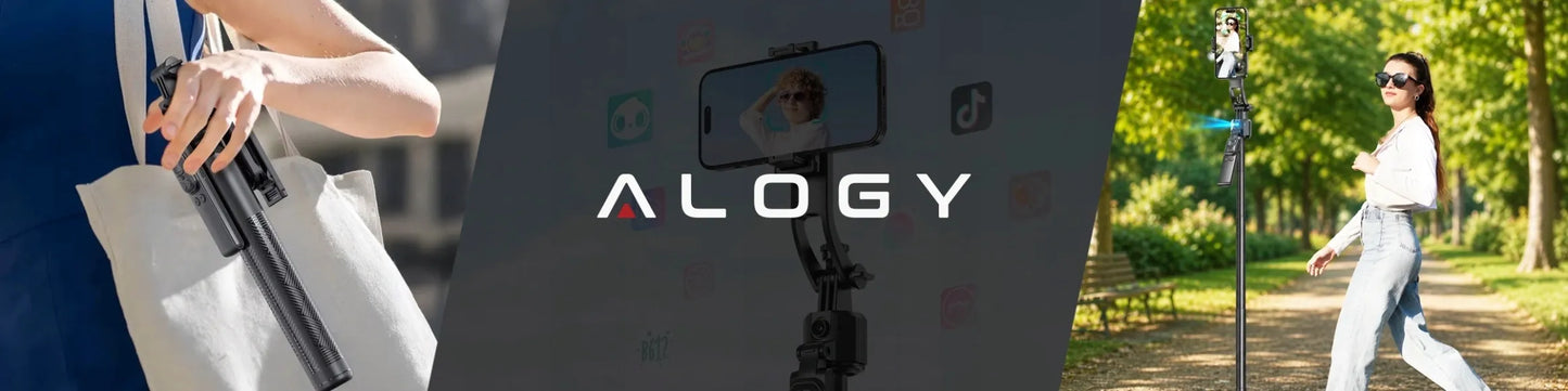 Alogy TrackPod trikojis telefonui ir fotoaparatui 163 cm su veido sekimo funkcija ir nuotolinio valdymo pultu