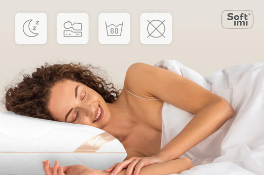 Antialerginė pagalvė 60x70 cm, premium satino medvilnė, dygsniuota, su užtrauktuku