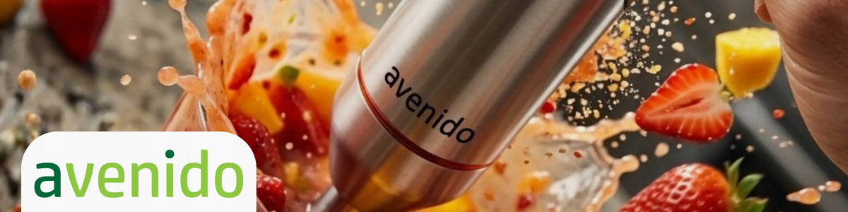 „avenido AV 4636“ rankinis trintuvas 1800 W su smulkintuvu, plakikliu ir titanu sustiprintais ašmenimis