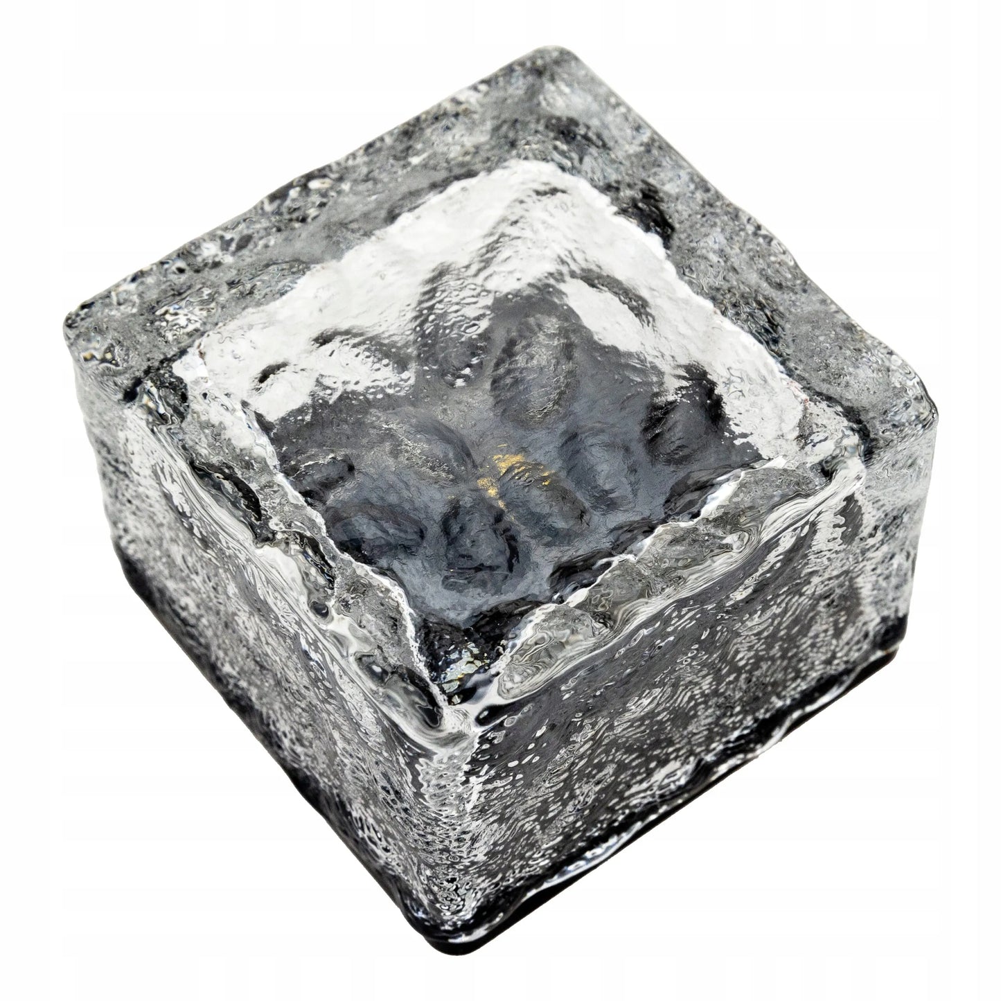 Berge LED saulės energija varomas sodo šviestuvas ledo kubelio formos 7x7 cm, dekoratyvus ir patvarus, juodos spalvos