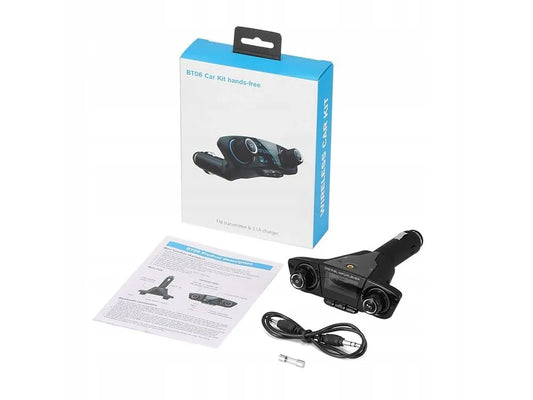 Daugiafunkcis FM siųstuvas Bluetooth USB 5.0 8-in-1