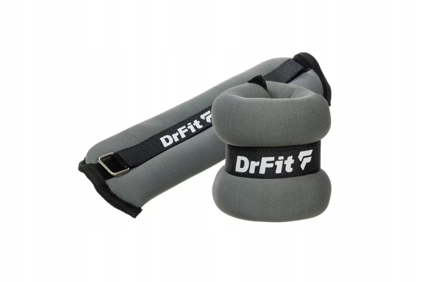 DrFit čiurnų ir riešų svarmenys mankštai bei bėgimui, rinkinys 2x1 kg