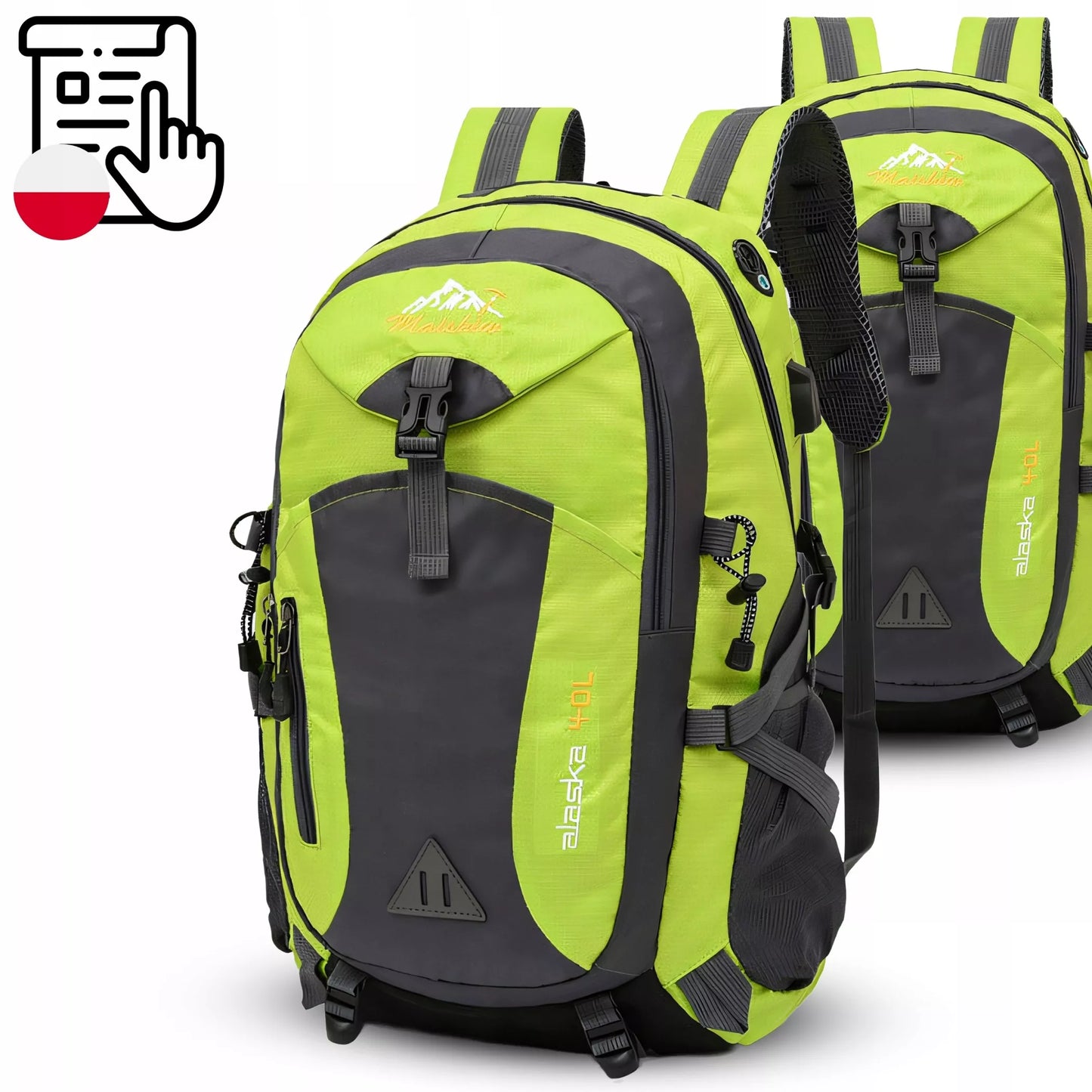 XXL kelioninė kuprinė – lėktuvo ir stovyklavimo kelionėms