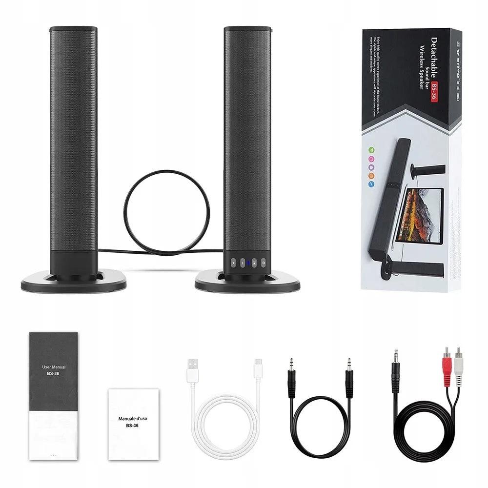 Garso juosta su nuimamu RGB garsiakalbiu televizoriui, USB, HDMI