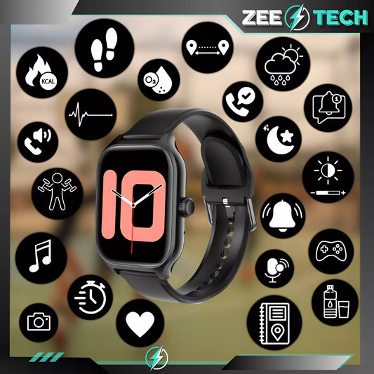 Išmanusis laikrodis ZeeTech Smart Watch – Vyriškas ir moteriškas, lietuviška sąsaja, skambučiai, širdies ritmo ir kraujospūdžio matavimas
