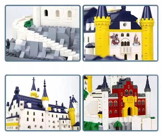 Konstruktoriaus rinkinys „Neuschwanstein“ pilis, 1969 detalės