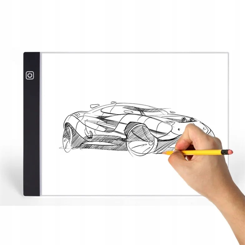 LED piešimo lenta vaikams A4 formato, grafinė kalkavimo lenta