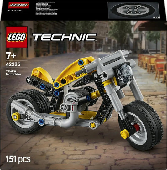 LEGO 42225 TECHNIC Geltonas motociklas