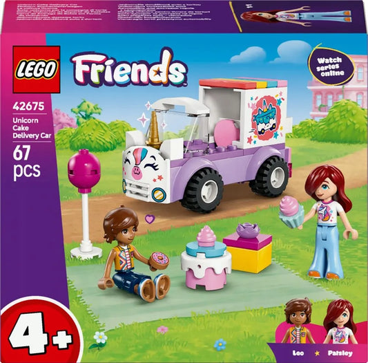 LEGO 42675 FRIENDS Vienaragio tortų pristatymo automobilis