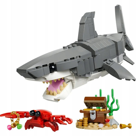 LEGO Creator 3 viename 31381 Laukinis ryklys ir lobių skrynia