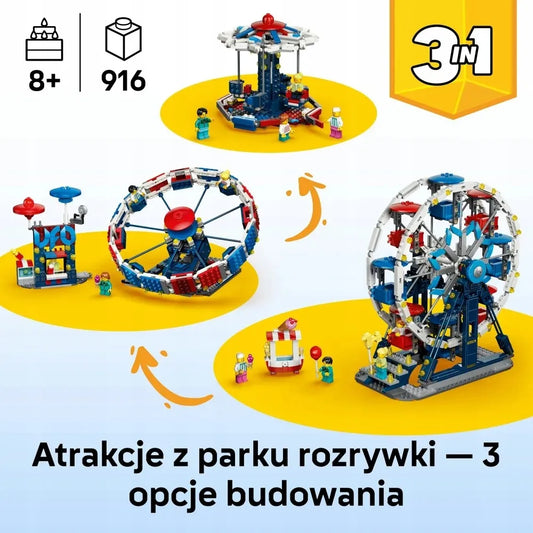 LEGO Creator 3 viename kultinis apžvalgos ratas 31389
