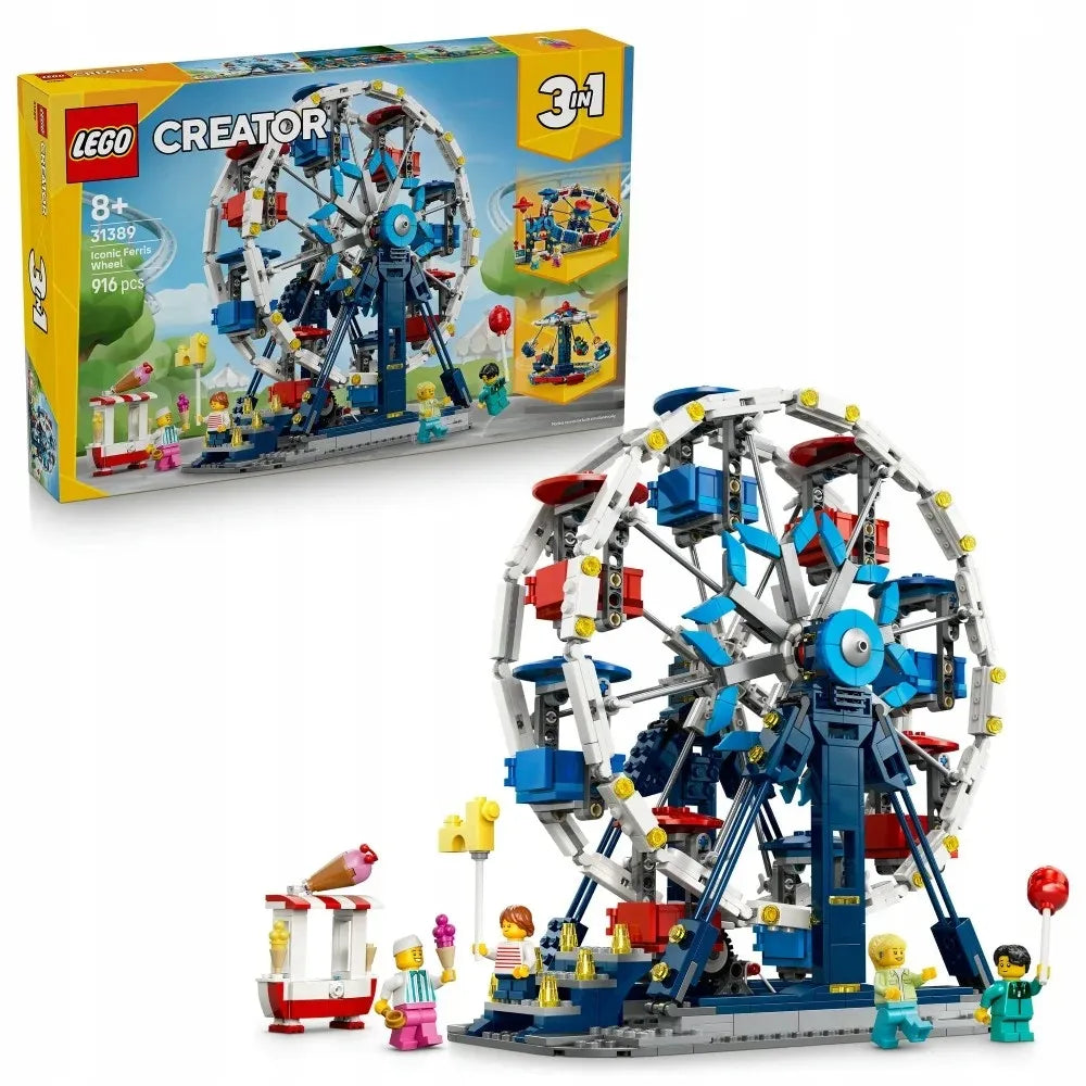 LEGO Creator 3 viename kultinis apžvalgos ratas 31389