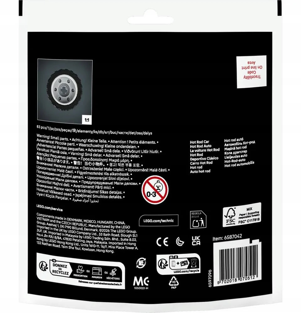 LEGO TECHNIC „Hot rod“ automobilis 30735