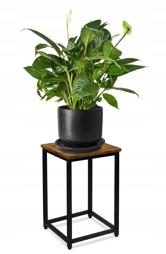 Loftinis gėlių stovas ARBEN RUSTIC, juodas, 40 cm