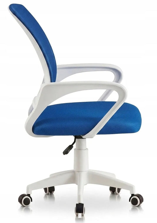 Mėlyna biuro kėdė sukamoji ergonominė, jaunimo kėdė NFX008