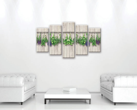 Modernus levandų paveikslas virtuvei ant drobės, 100 × 60 cm