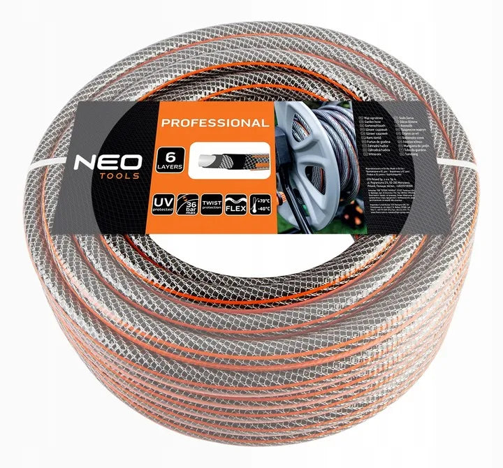 Neo Tools 3/4" 30 m 6 sluoksnių sodo žarna, 15-844