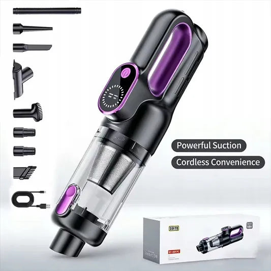 Nešiojamas belaidis automobilinis dulkių siurblys Suitu ST-8007C, HEPA, USB-C, 6000mAh