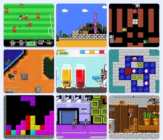 Nešiojamoji mini retro konsolė „Mario Contra“ su 400 žaidimų
