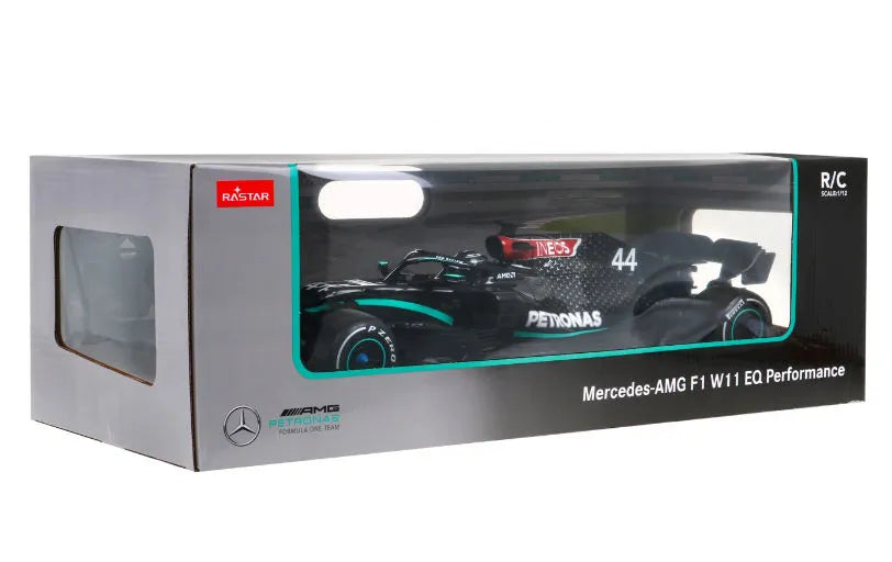 Nuotoliniu būdu valdomas didelis Mercedes AMG Formulės 1 RC automobilis 1:12