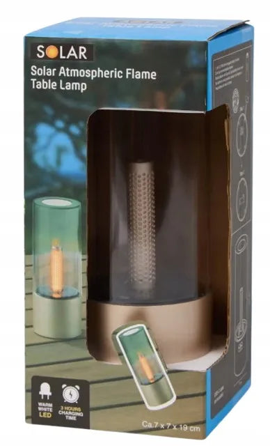 Pastatoma saulės energija maitinama stalinė lempa 2 režimai USB-C sodo vasaros terasa