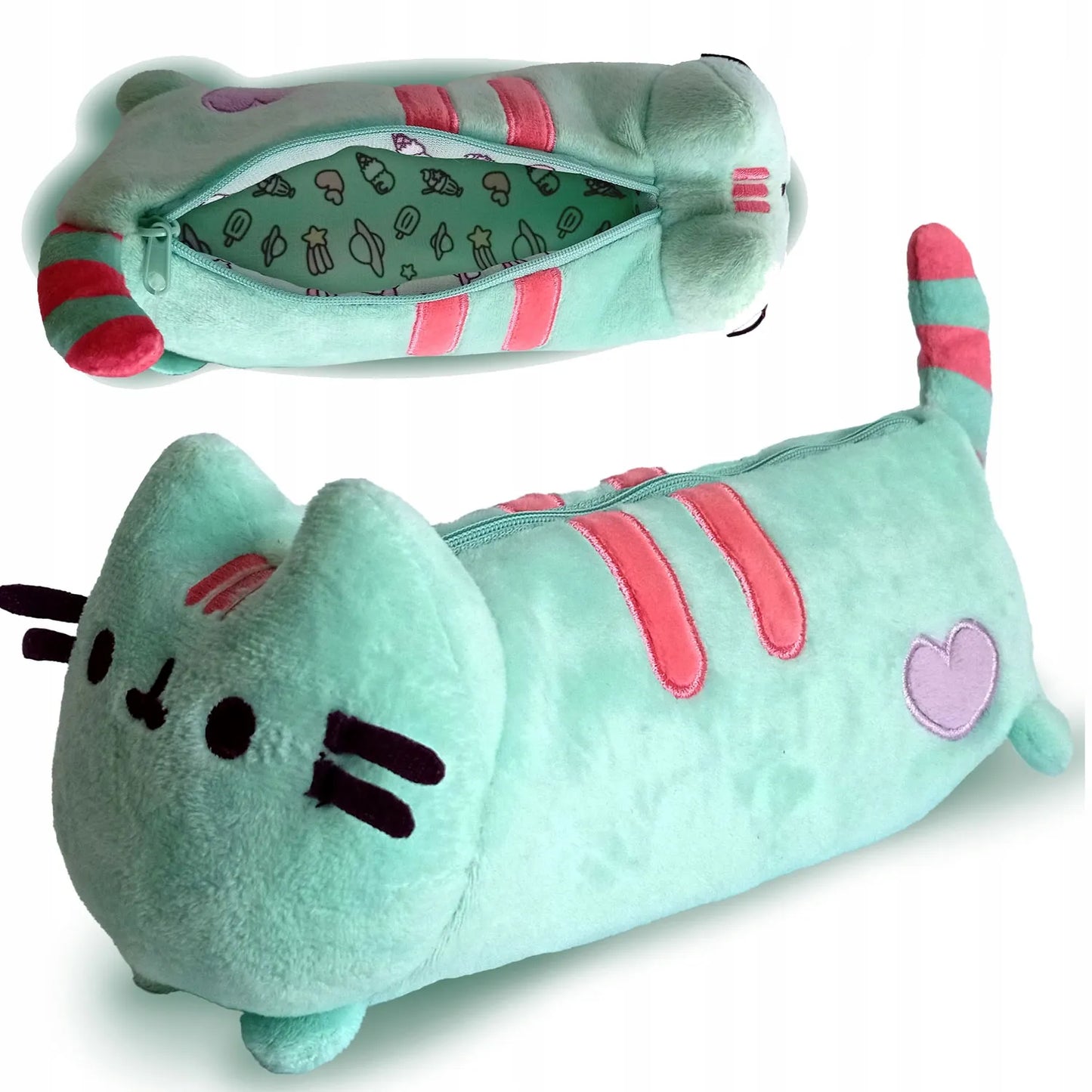 Pliušinis penalas, tūbos formos, PUSHEEN