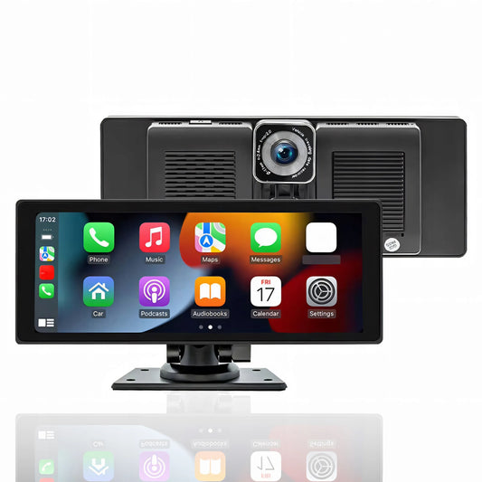 RETOO DRIVETECH ER1077 automobilinė multimedijos stotelė su CarPlay, Android Auto ir atbulinės eigos kamera