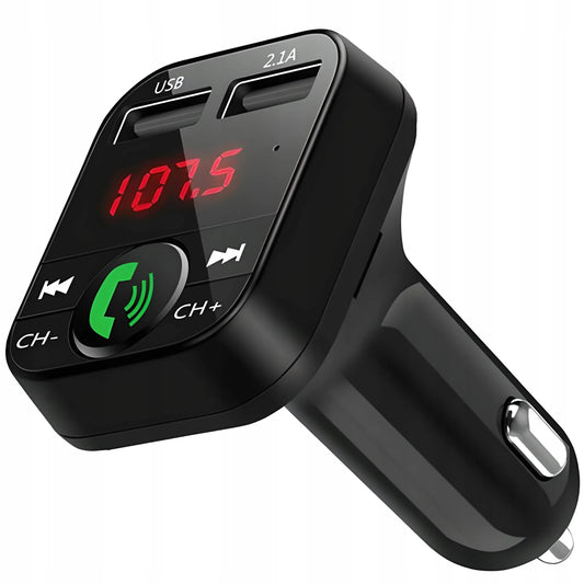 RETOO E089 automobilinis FM Bluetooth siųstuvas, įkroviklis, audio imtuvas, 2x USB, MP3, SD
