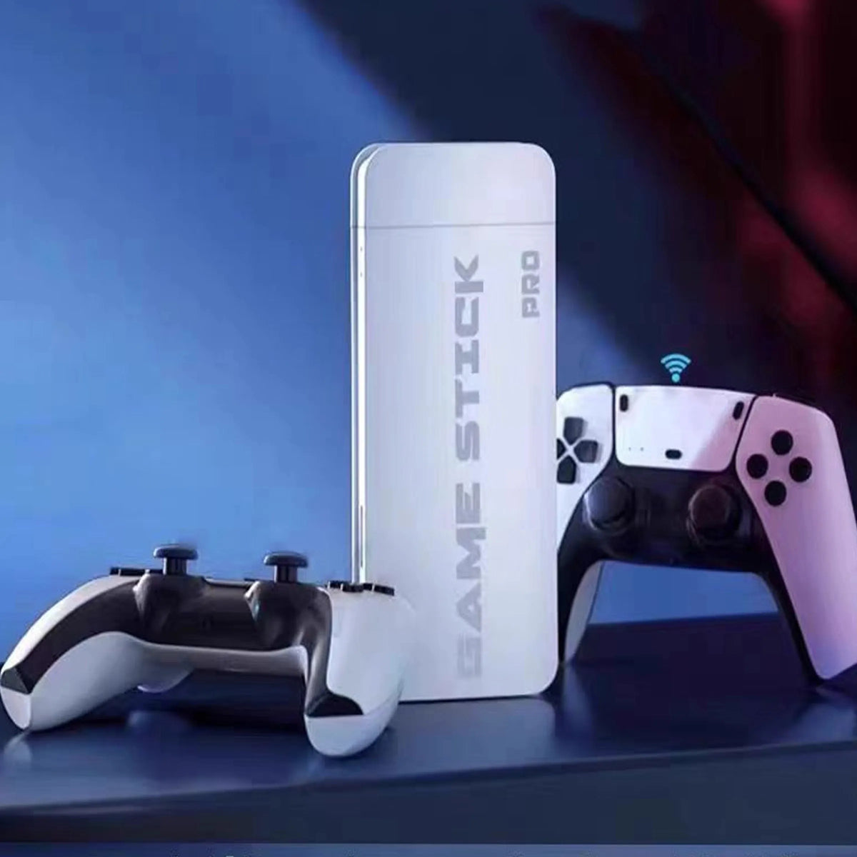 Retro žaidimų konsolė „GAME STICK PRO 2026R“, HDMI, 2 valdikliai, lenkiškas meniu, 64 GB