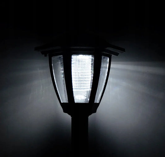 Saulės energija maitinamas žibintas LED aukštas sodo šviestuvas įstatomas lauko stulpelis