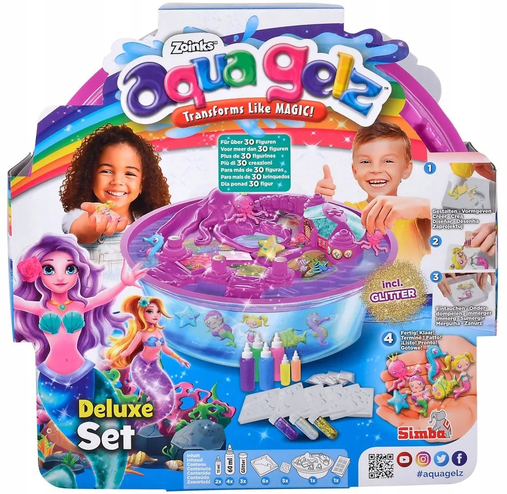 Simba Aqua Gelz kūrybinis rinkinys „Magiškos undinės“ su geliu ir formelėmis