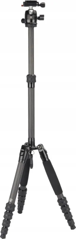 Sirui Traveler 5CX anglies pluošto 5 sekcijų trikojis su galvute, 16–138 cm