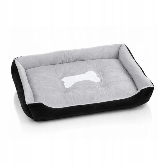 Šunų guolis-lova, sofa, aptvaras, pagalvė, minkštas 80x60 cm XXL