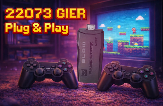 TV mini retro žaidimų konsolė HDMI belaidė su dviem pulteliais 2073 žaidimai