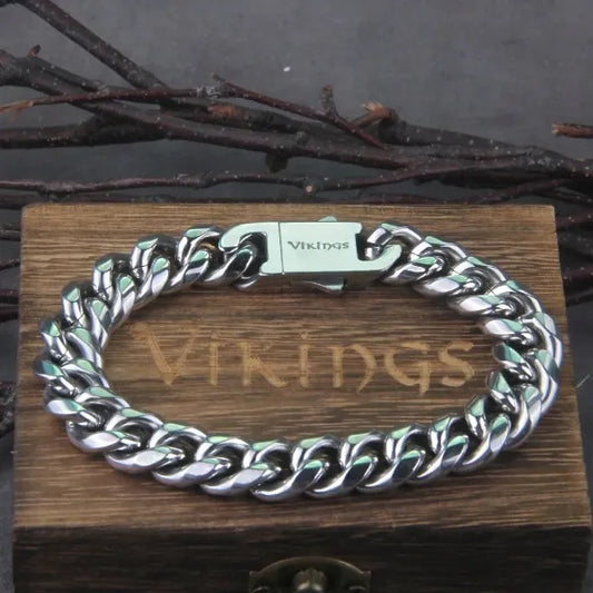 Vikingų Thor vilko apyrankė, 316L chirurginio plieno vyriška apyrankė