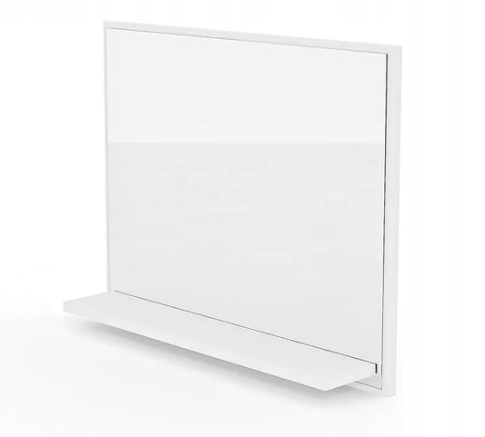 Vonios kambario veidrodis su lentyna 60x50 PREMIUM – baltas