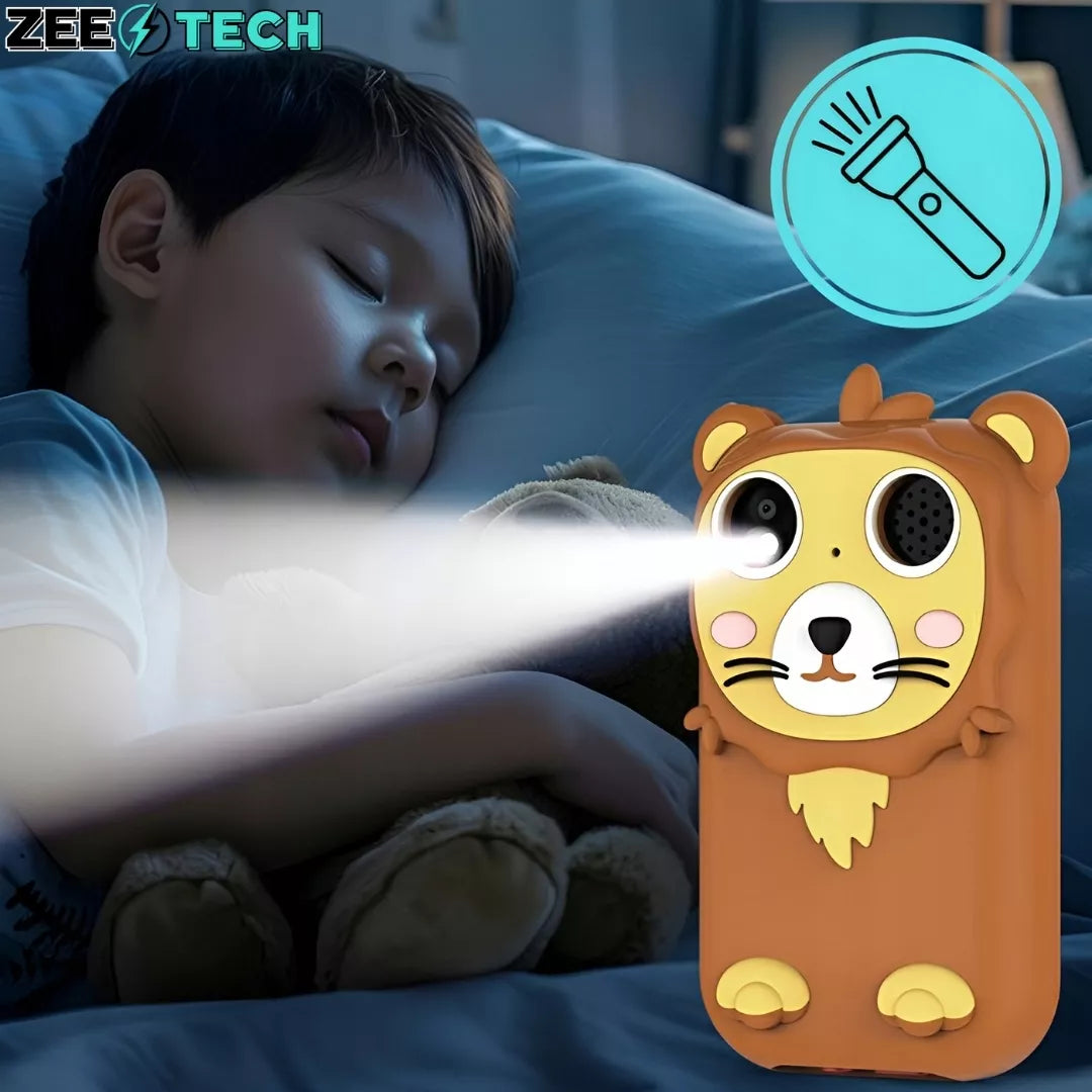 „ZeeTech“ žaislinis telefonas vaikams su skaitmeniniu fotoaparatu ir kamera, 32 GB kortelė