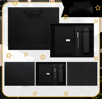 Dovanų rinkinys: Termosas su LED ekranėliu, rašiklis, užrašų knygelė. Dovana šventėms.